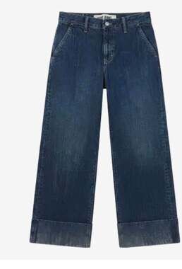 Gap Jeans Vintage Cuffed Wide Leg Denim Pants Size 4R